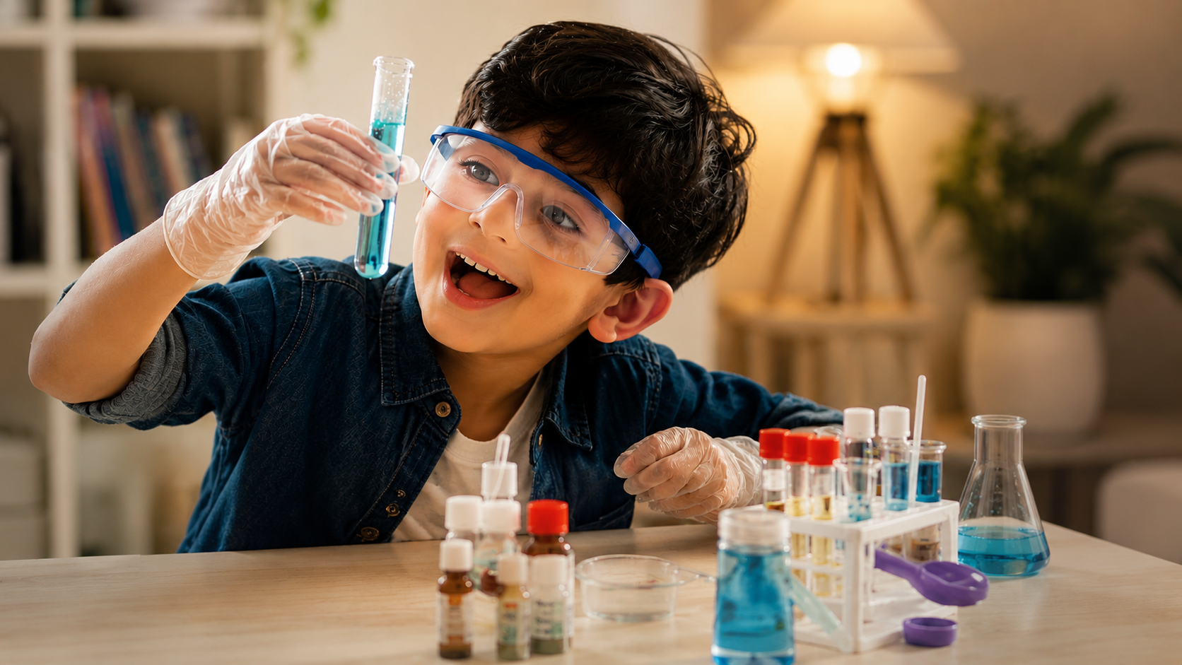 Child science experiment